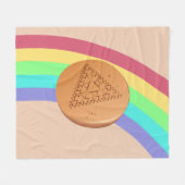 Fleece Blanket Dalgona mehrfache Dreieck Seitenans (Vorderseite (Horizontal))