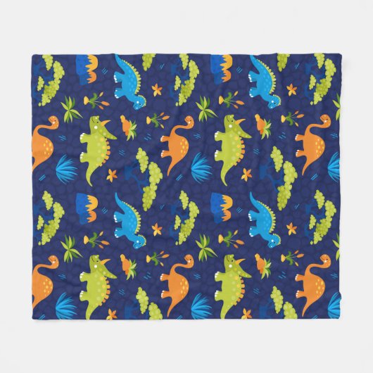Fleece Blanket Dinosaurier (Vorderseite (Horizontal))