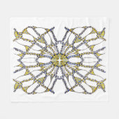 Fleece Blanket (Doodle - von Hand gezeichnet) (Vorderseite (Horizontal))