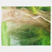 Fleece Blanket Dream Light Green Tree (Vorderseite (Horizontal))