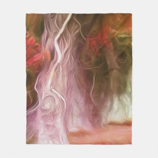 Fleece Blanket Dream Light Red Tree (Vorderseite)