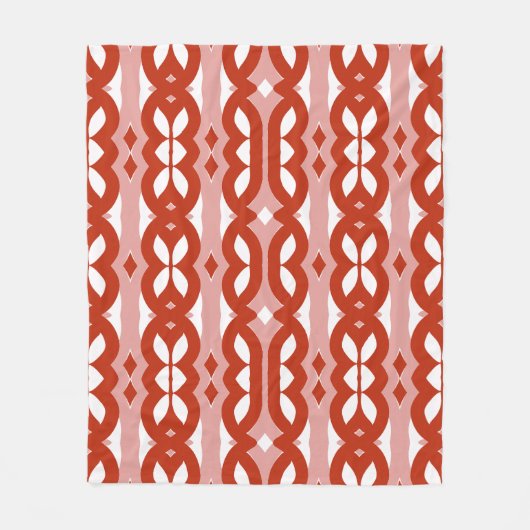 Fleece Blanket, Ein trendiges klassisches rotes St (Vorderseite)