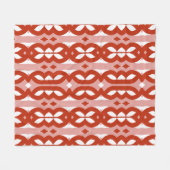 Fleece Blanket, Ein trendiges klassisches rotes St (Vorderseite (Horizontal))
