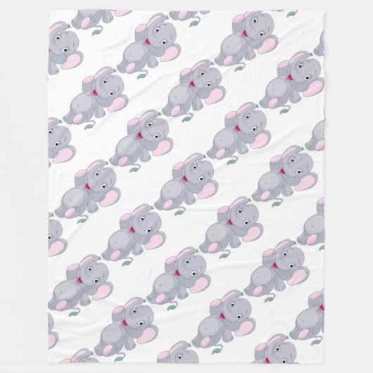 Fleece Blanket/Elephanten (Vorderseite)