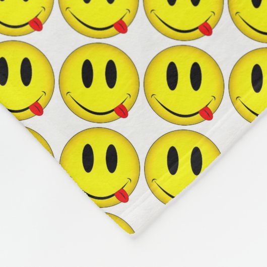 Fleece Blanket/Emoticons-Smiley (Ecke)