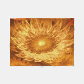 Fleece Blanket Fantasy Blume Gelb (Vorderseite (Horizontal))