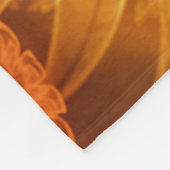 Fleece Blanket Fantasy Blume Gelb (Ecke)