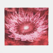 Fleece Blanket Fantasy Blume Red (Vorderseite (Horizontal))
