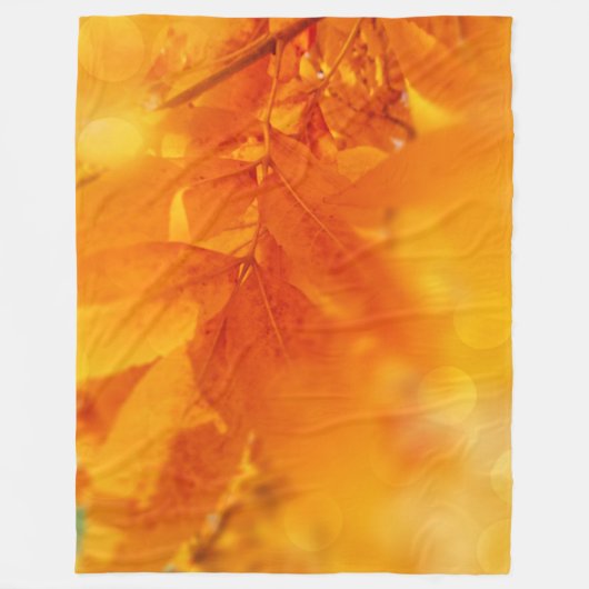 Fleece Blanket farbige Herbstglühen Blätter (Vorderseite)