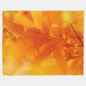 Fleece Blanket farbige Herbstglühen Blätter (Vorderseite (Horizontal))