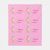 Fleece Blanket For Grandma With Name (Vorderseite)