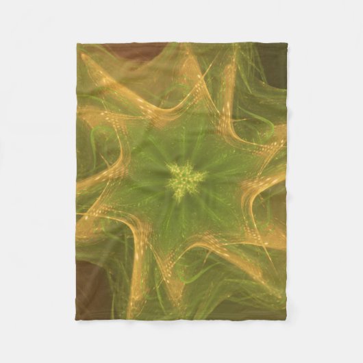 Fleece Blanket Fraktal Light Green Palette (Vorderseite)