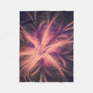 Fleece Blanket Fraktal Light Lila Palette
