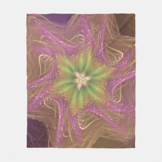 Fleece Blanket Fraktal Light Lila Palette (Vorderseite)