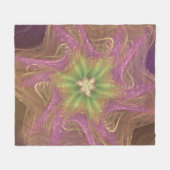 Fleece Blanket Fraktal Light Lila Palette (Vorderseite (Horizontal))