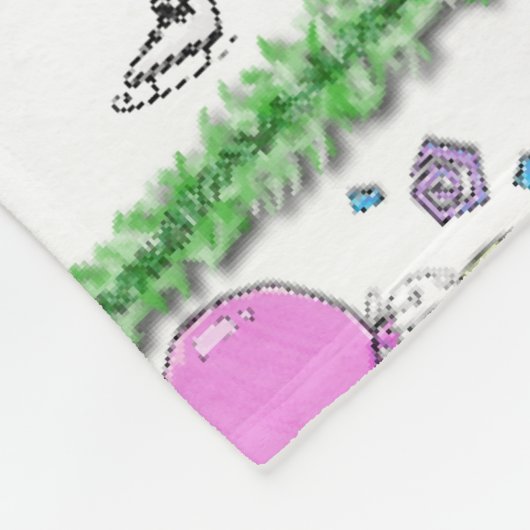 Fleece Blanket frohe Weihnachtsgeschenk Geburtstag (Ecke)