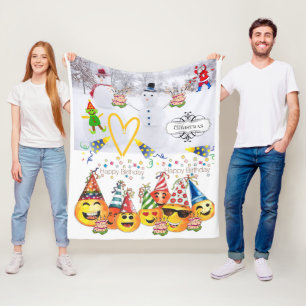Fleece Blanket frohe Weihnachtsgeschenk Geburtstag