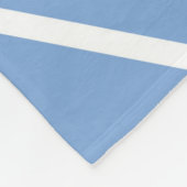 Fleece Blanket/Gelb, Blau und Weiß Diamant (Ecke)