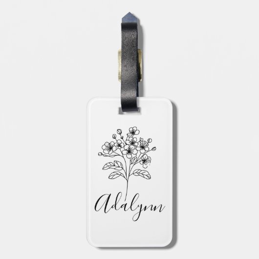 Fleece Blanket Gepäckanhänger (Rückseite vertikal)