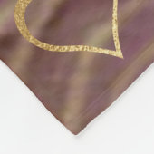 Fleece Blanket "Gold Burgundy Swirl" Foto Blanket (Ecke)