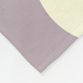 Fleece Blanket Große Kreise Docht Lila Creme (Ecke)