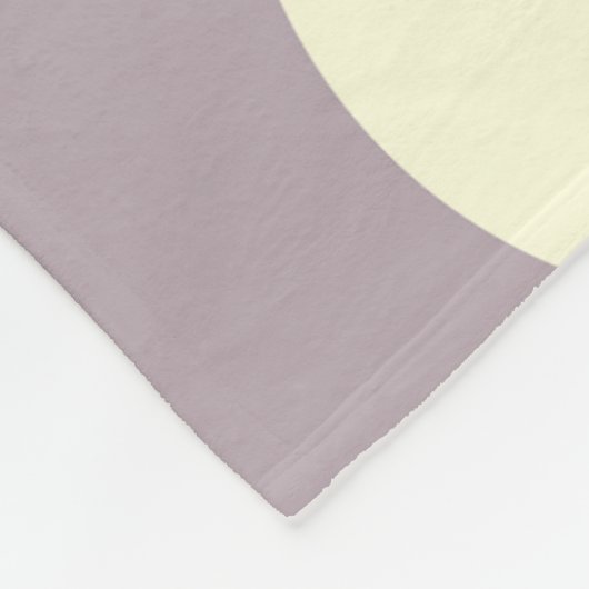 Fleece Blanket Große Kreise Docht Lila Creme (Ecke)