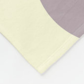 Fleece Blanket Große Kreise Docht Lila Creme (Ecke)