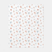 Fleece Blanket - Hearts Pattern (Vorderseite)
