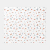 Fleece Blanket - Hearts Pattern (Vorderseite (Horizontal))