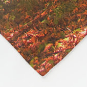 Fleece Blanket Herbstwald Gold Rennen (Ecke)