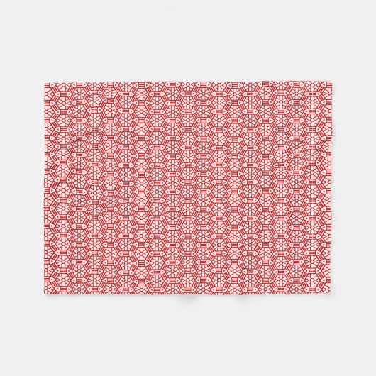 Fleece Blanket - Hexagon und Bars (Vorderseite (Horizontal))