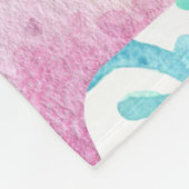 Fleece Blanket Hübsch Pink Starfish Muster (Ecke)