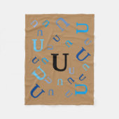 Fleece Blanket - Jumbled Letters (Vorderseite)