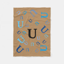 Fleece Blanket - Jumbled Letters