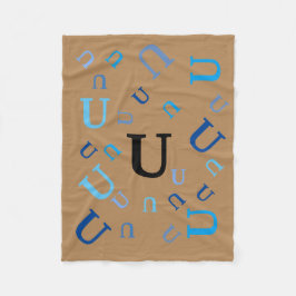 Fleece Blanket - Jumbled Letters