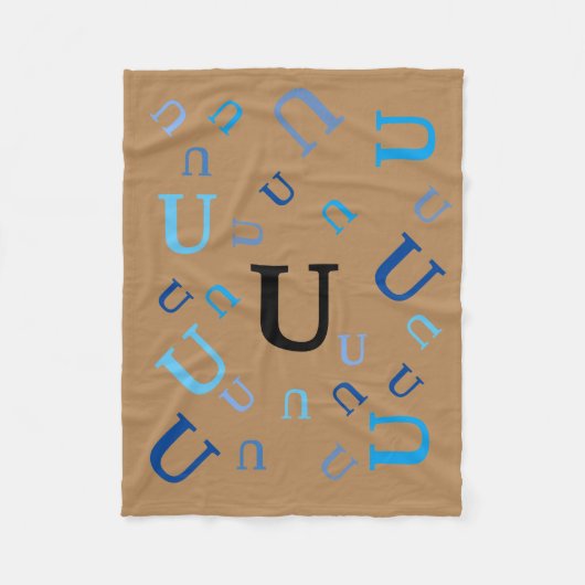 Fleece Blanket - Jumbled Letters (Vorderseite)