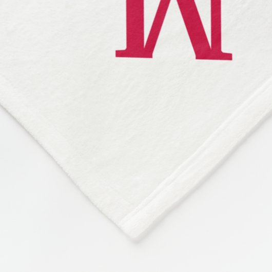 Fleece Blanket - Jumbled Letters in Reds (Ecke)