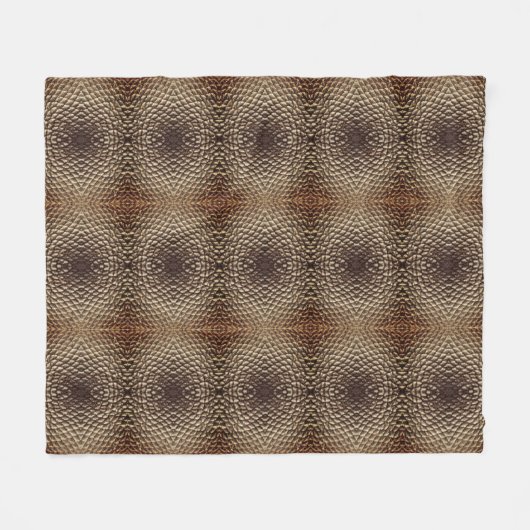 Fleece Blanket - Kaleidoskopisches Saatmuster (Vorderseite (Horizontal))