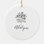 Fleece Blanket Keramik Ornament (Hinten)