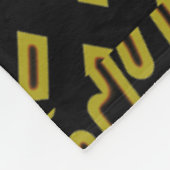 Fleece Blanket - Klassisches Schwarz-Gelb-Design (Ecke)