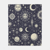 Fleece Blanket kosmische Mythologie Sun und Sky Sy (Vorderseite)