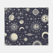 Fleece Blanket kosmische Mythologie Sun und Sky Sy (Vorderseite (Horizontal))