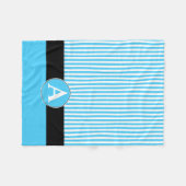 Fleece Blanket, kundenspezifische Monogramm (Vorderseite (Horizontal))