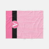 Fleece Blanket, kundenspezifische Monogramm (Vorderseite (Horizontal))
