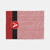 Fleece Blanket, kundenspezifische Monogramm (Vorderseite (Horizontal))