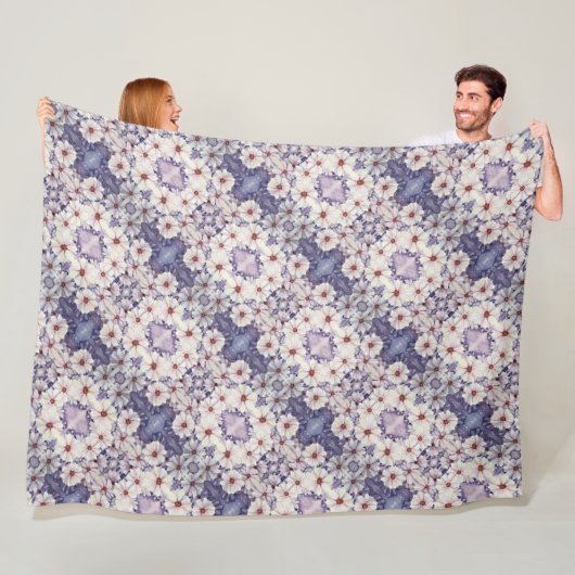 Fleece Blanket Lavender African Daisies (Beispiel)