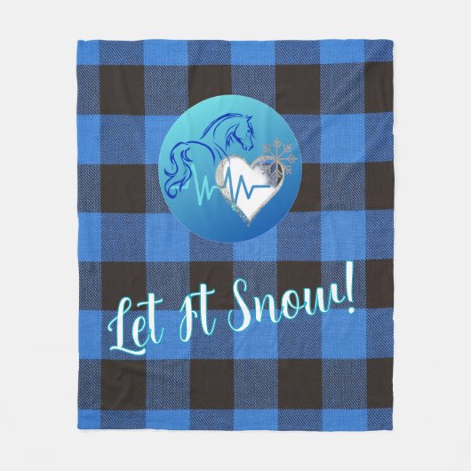 Fleece Blanket- Let it Snow (Vorderseite)