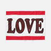 Fleece Blanket/Liebe (Vorderseite (Horizontal))