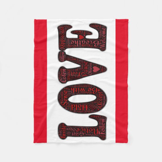 Fleece Blanket/Liebe (Vorderseite)