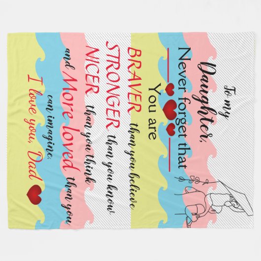 Fleece Blanket Liebe (Vorderseite (Horizontal))